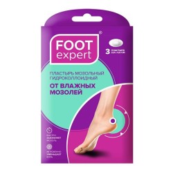 Лейкопластырь, Foot Expert (Фут Эксперт) р. 2.8смх4.6см №3 гидроколлоидный от влажных мозолей