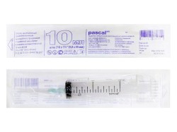 Шприц трехкомпонентный тип луер с надетой иглой р. 0.8ммх40мм 21G 1 1/2 1 шт. 10 мл